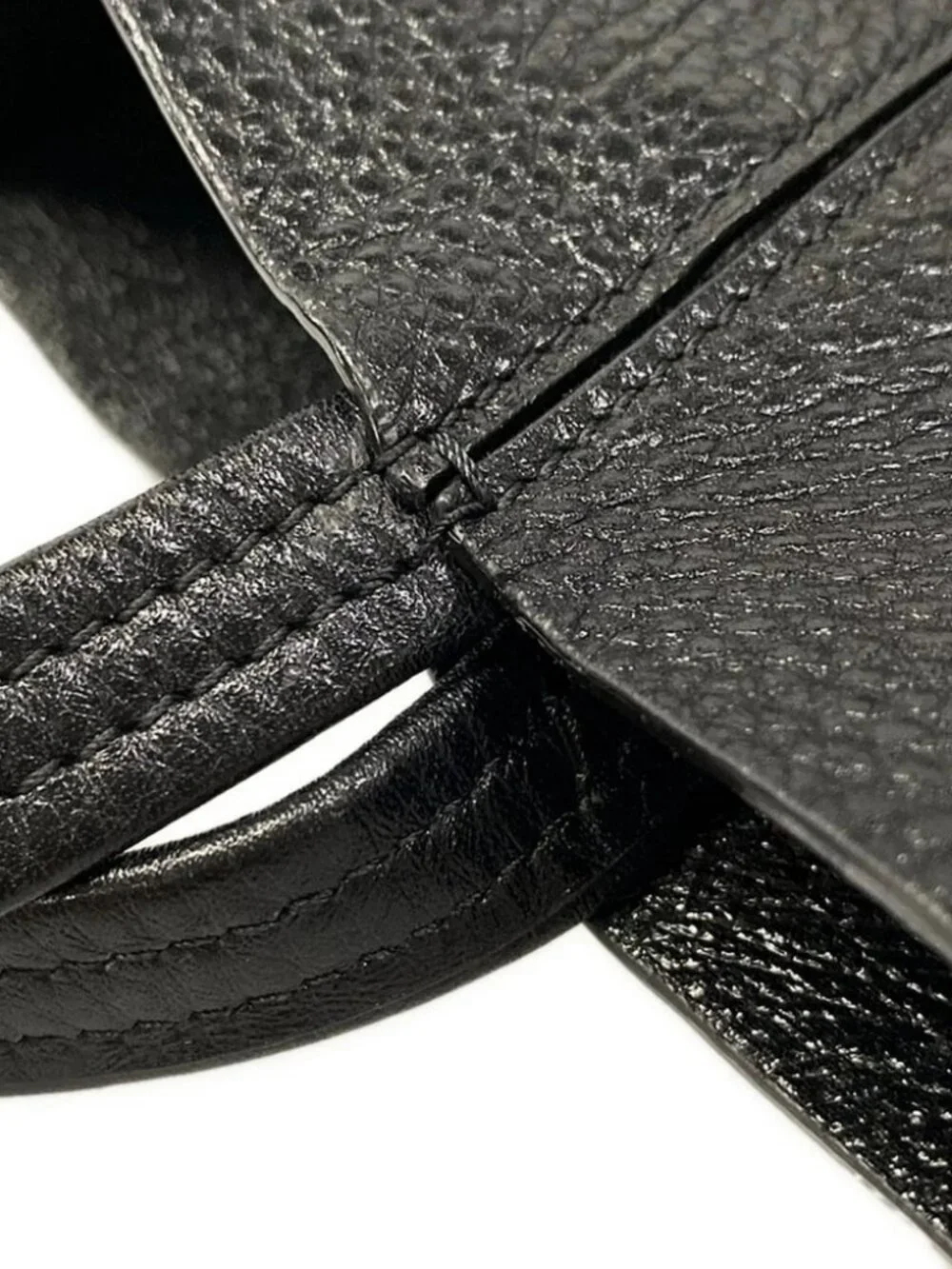 Chloe Spin Large Black Leather Tote Bag